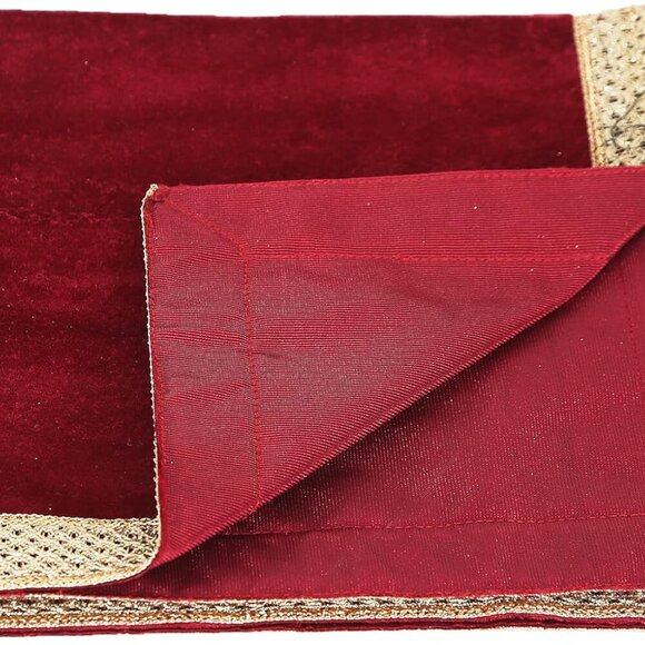 Small Solid Color Velvet Cloth for Multipurpose Use Red - Picture 7 of 7